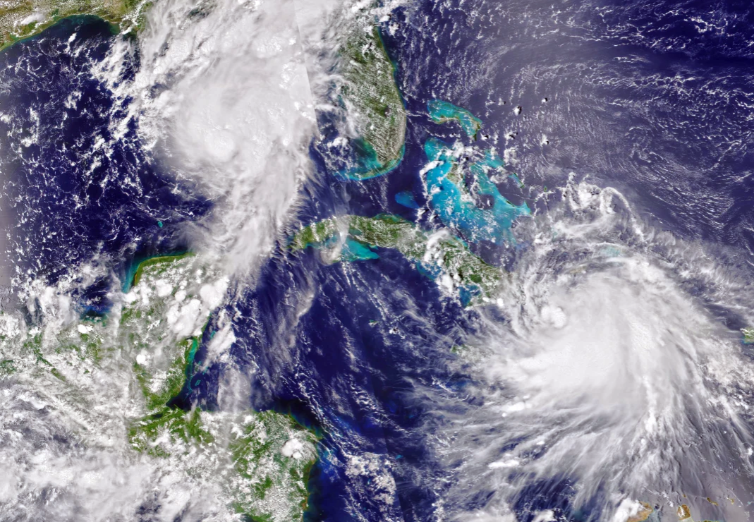 Twin Storms Head Into the Gulf of Mexico