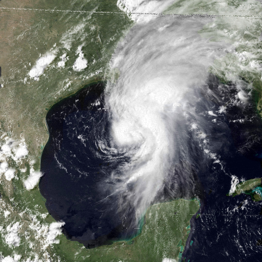 satellite image of Hurricane Bob 1979