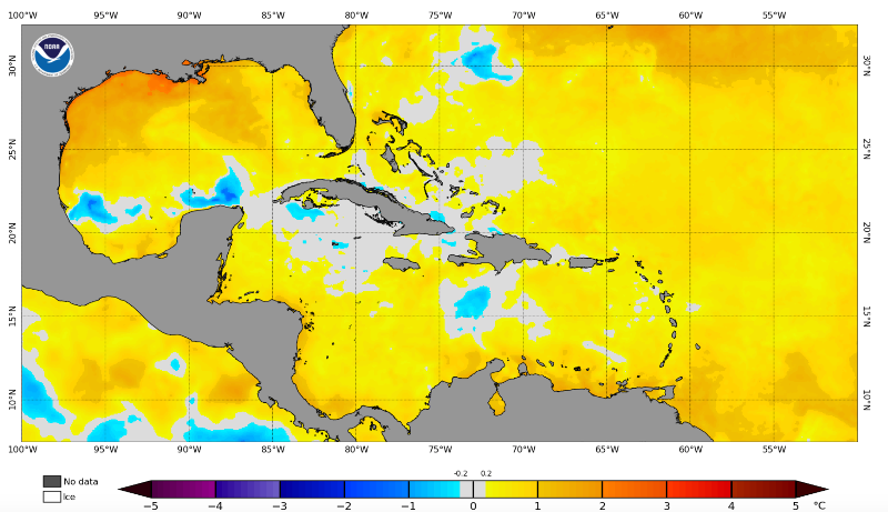 Ida SST anomaly 8-26-2021