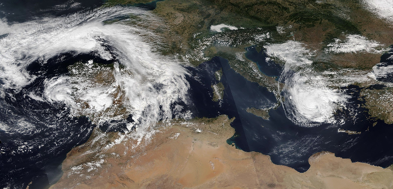 Cyclone Alpha and Medicane Ianos