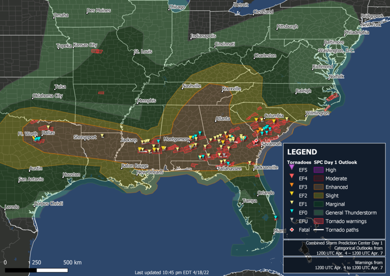 tornado outbreak 04/07/22