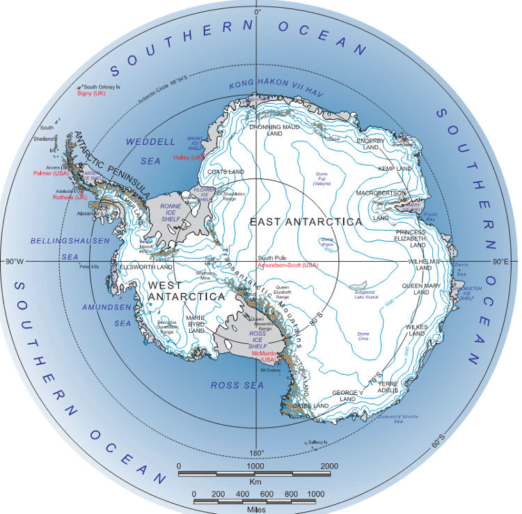 USGS LIMA project map of Antarctica