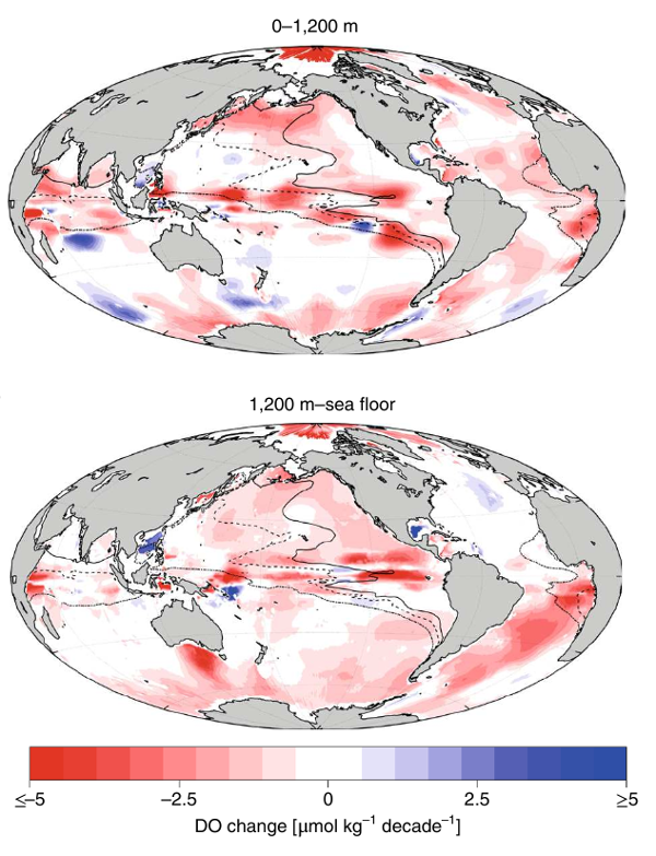 Maps of oxygen depletion
