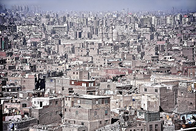 crowded Cairo, Egypt
