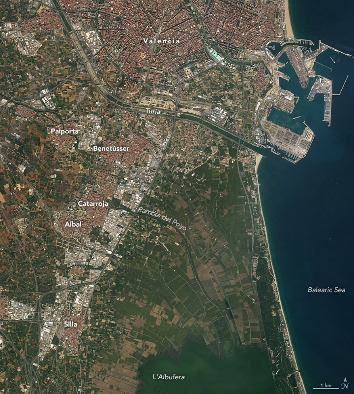 Landsat 8 - Valencia before October 2024