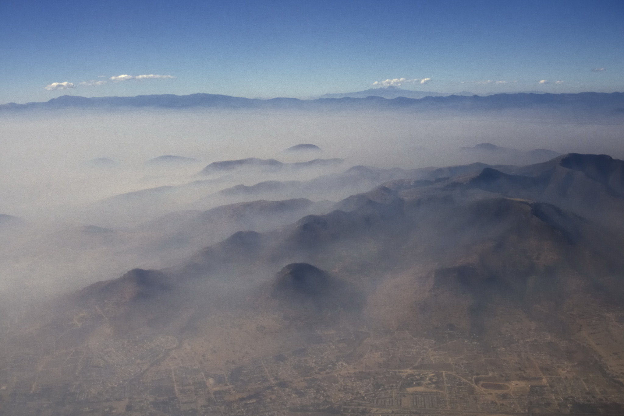 Smog over Mexico City, December 1981