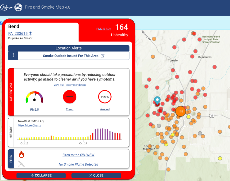 EPA Fire and Smoke report example
