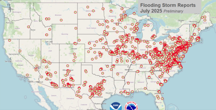 NWS Flooding Storm report July 2025