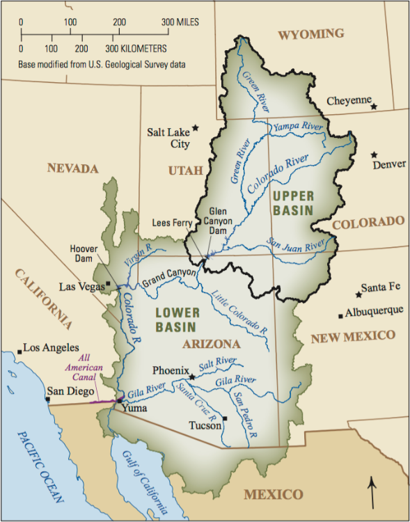 Colorado River Basin map